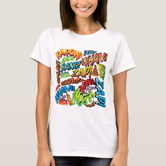T-shirt Sons d'art de la bande dessinée rétro (Devant)
