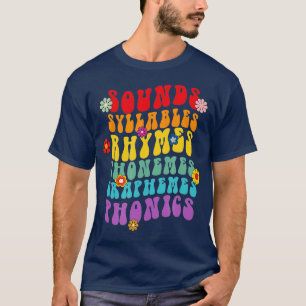 T-shirt Sons Syllables Rhymes Phonemes Science De Lecture