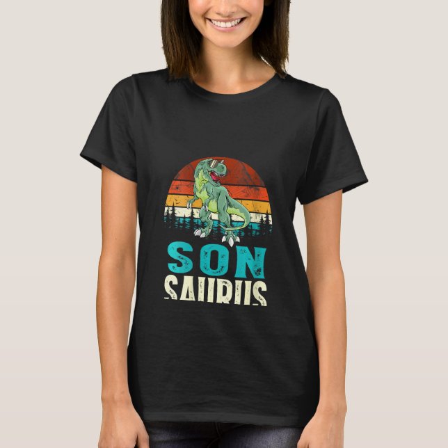 T-shirt Sonsaurus T Rex Dinosaur Fils Saurus F (Devant)