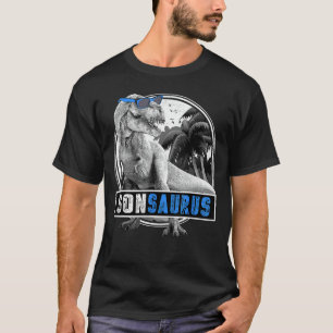T-shirt Sonsaurus T Rex Son Saurus Dinosaur Garçon Dino M