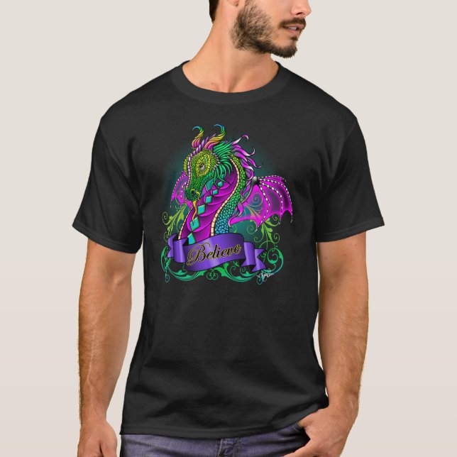T-shirt Sonya croient le dessus de dragon d'arc-en-ciel (Devant)