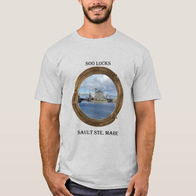 T-shirt Soo Locks à travers la chemise hublots (Devant)