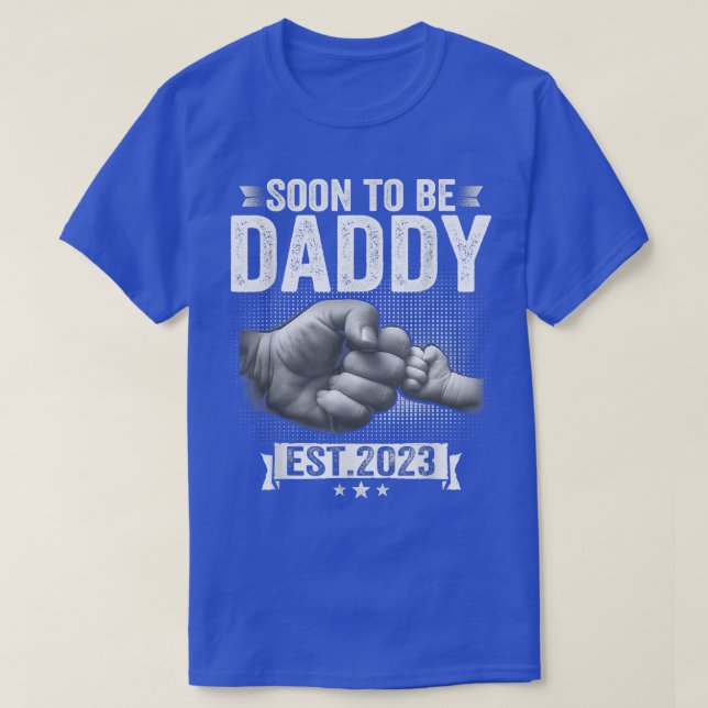 T-shirt Soon To Be Daddy 2023 (Design devant)