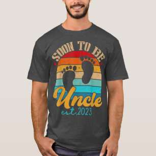 T-shirt Soon To Be Uncle 2023 Gender Reveal First Time Pap
