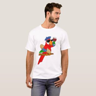 T-shirt sophistiqué de perroquet