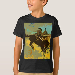 T-shirt s'opposant occidental sauvage de Bronco