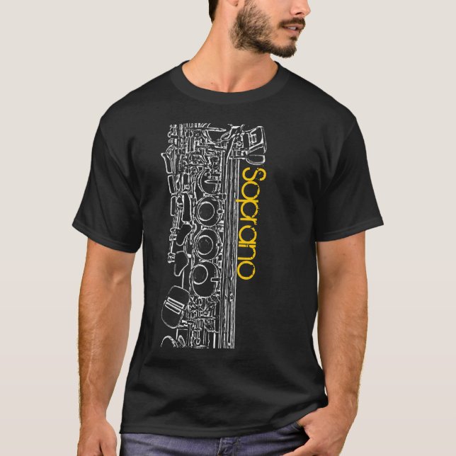 T-shirt Soprano Saxophone (Devant)