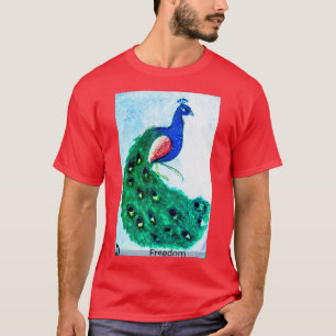 T-shirt Sorcellerie d'imaginaire de paon de carte Oracle A
