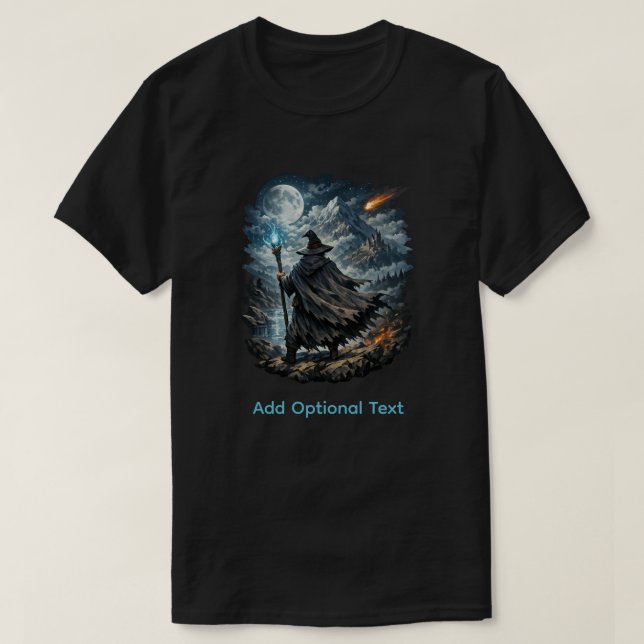 T-shirt Sorcier et la Lune (Design devant)