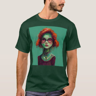 T-shirt Sorcière à peau verte