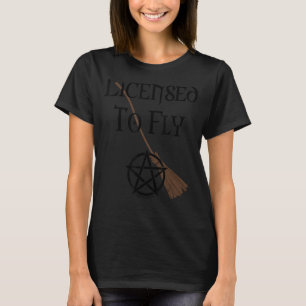 T-shirt Sorcière Autorisée À Voler Pagan Wiccan Halloween