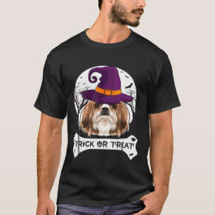 T-shirt Sorcière Chih Tzu Trick Ou Traiter Chien Halloween