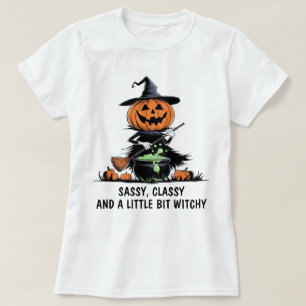 T-shirt Sorcière citrouille