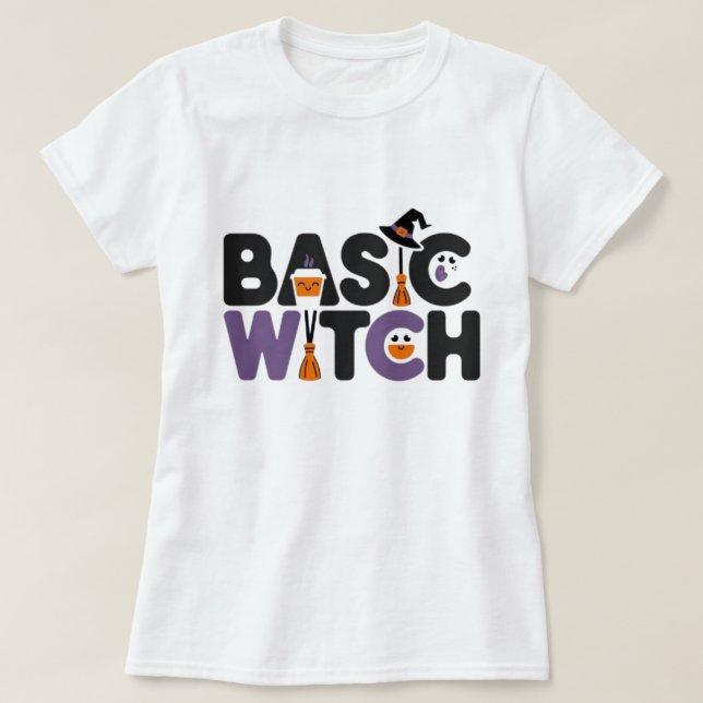 T-shirt sorcière de base (Design devant)
