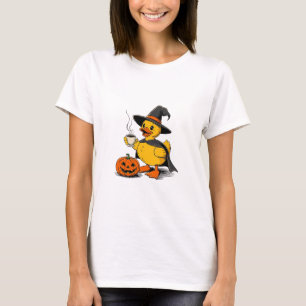 T-shirt Sorcière de canard de croisière Halloween Citrouil