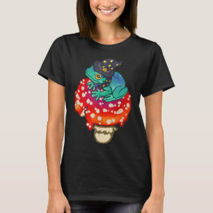 T-shirt Sorcière de Grenouille mignonne assise sur un cham