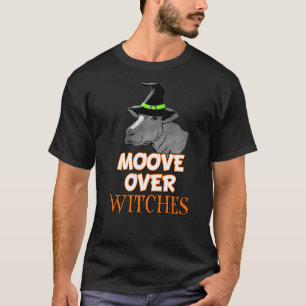 T-shirt Sorcière de la vache de Moove de la farce de Hallo