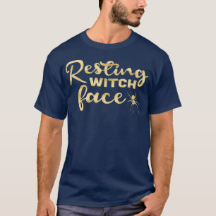 T-shirt Sorcière de repos visage drôle Costume Halloween S