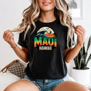 T-shirt Sorcière de surf sur Broom Maui Hawaii Halloween