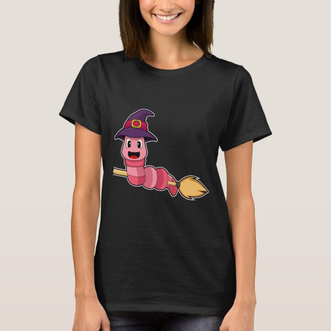 T-shirt Sorcière d'Halloween Worm (Devant)