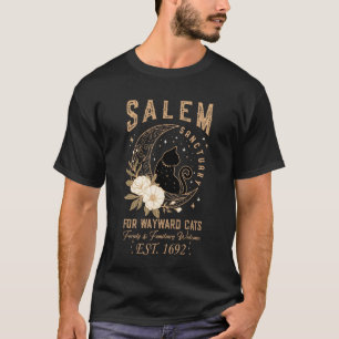 T-shirt Sorcière drôle Salem Maison pour les chats noirs d