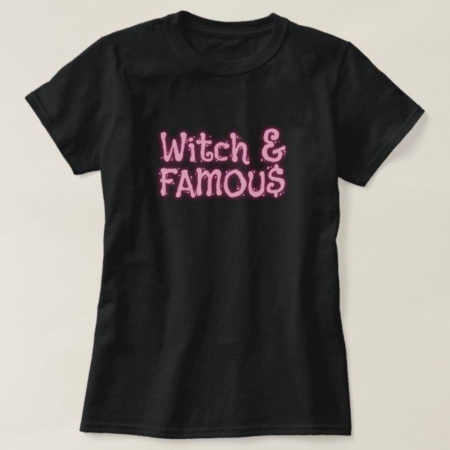 T-shirt Sorcière et célèbre Halloween (Design devant)