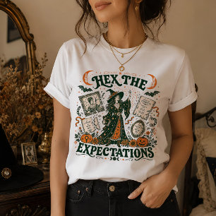 T-shirt Sorcière féministe Halloween Hex les Attentes