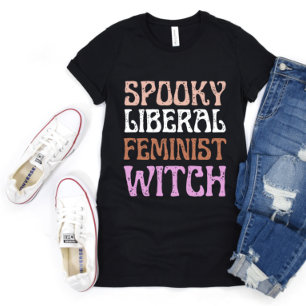 T-shirt Sorcière féministe libérale éffrayante drôle migno