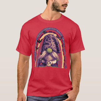 T-shirt Sorcière Gnome Halloween Costume Citrouille Automn