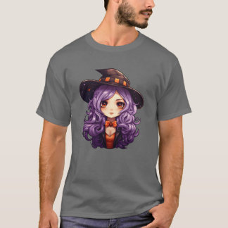T-shirt Sorcière Halloween fille