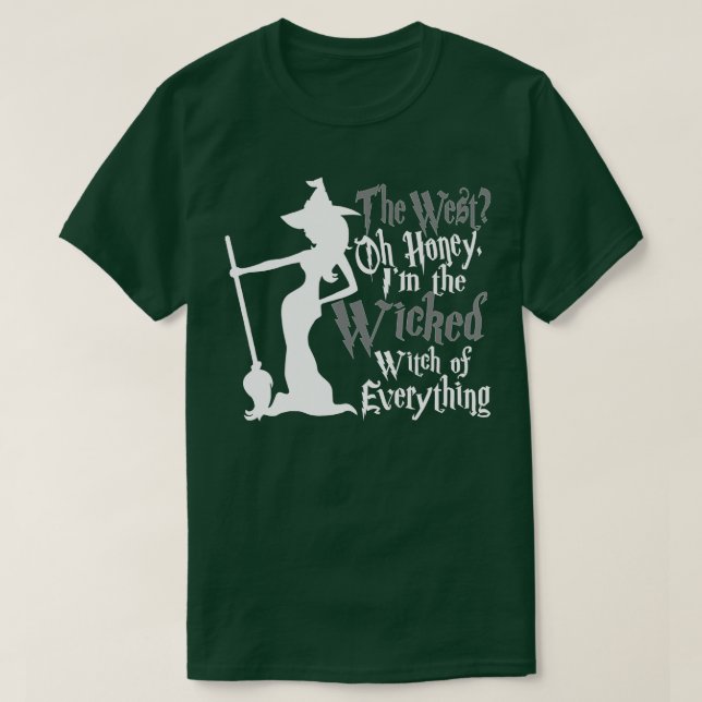 T-shirt Sorcière méchante de tout Halloween amusant (Design devant)