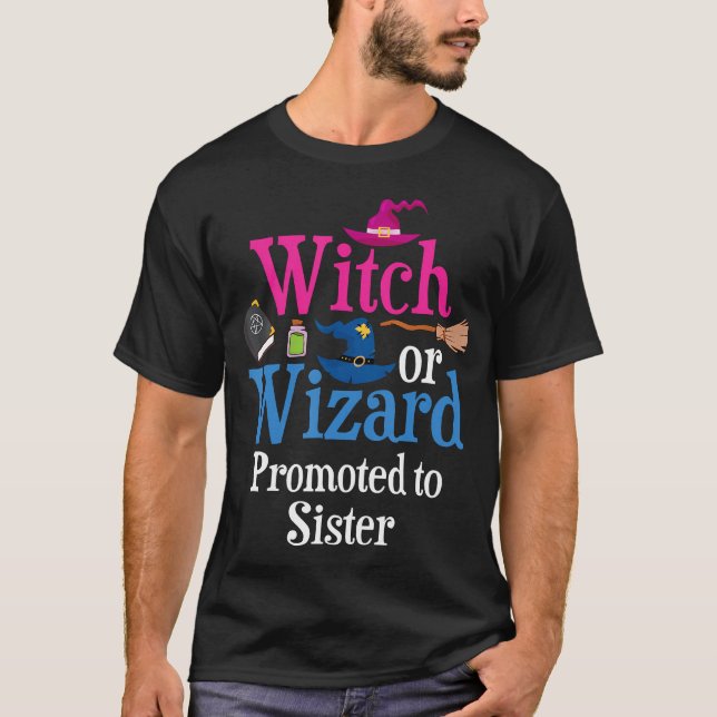 T-shirt Sorcière Ou Assistant Promu À Soeur Aime Votre Gen (Devant)
