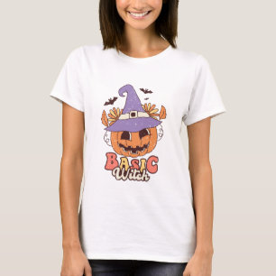 T-shirt Sorcière Rétro Basique - Halloween