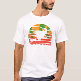 T-shirt Sorcière rétro Sunset Halloween