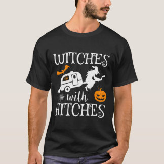 T-shirt Sorcières Avec Poignées Camping RV Costume Hallowe