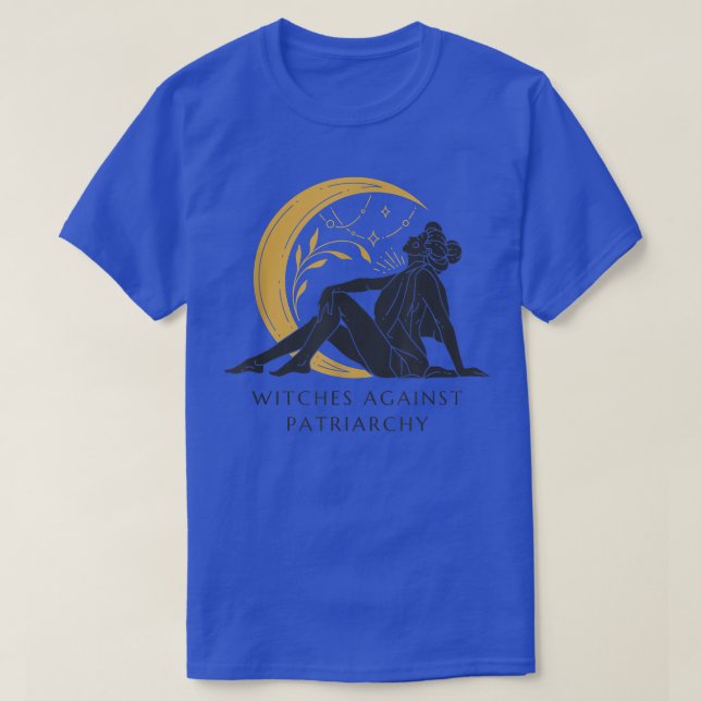 T-shirt Sorcières contre la sorcière féministe du patriarc (Design devant)