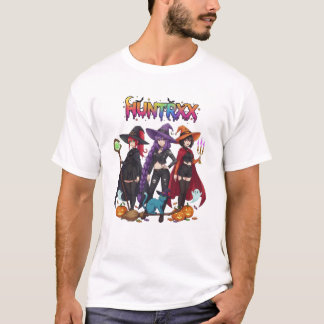 T-shirt Sorcières HUNTRRXX avec Chat et Citrouilles - Épou