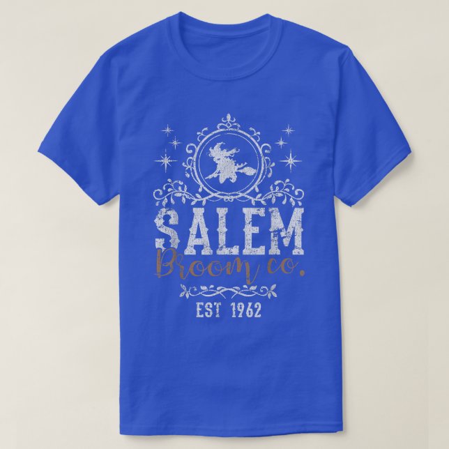T-shirt Sorcières Salem Broom Company Grunge Halloween  (Design devant)