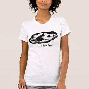 T-shirt Sorcières volantes éffrayantes sur baguettes à