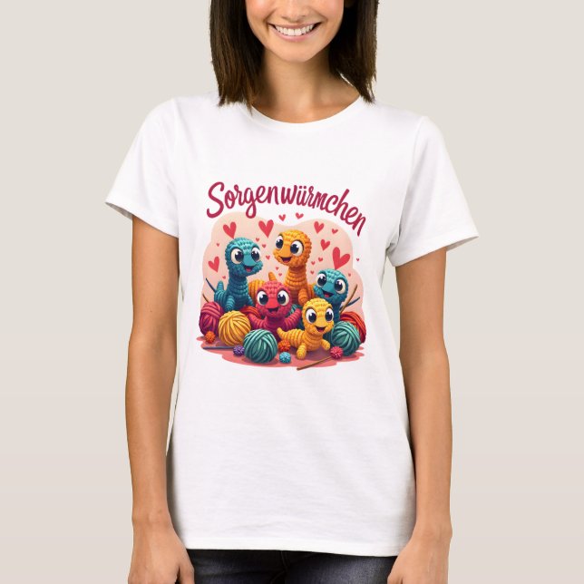 T-shirt Sorgenwürmchen - vers préoccupants (Devant)