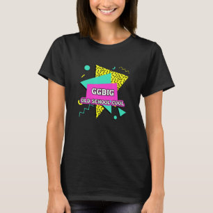 T-shirt Sorority RETRO 80s VIEILLE COOL DE L'ÉCOLE GGBIG