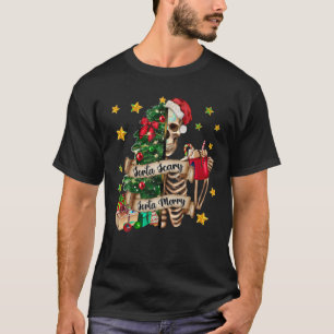 T-shirt Sorta Scandale Sorta Merry Squelette Arbre de Noël
