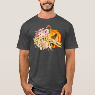 T-shirt Sorta Sweet Sorta Fleurs Éffrayantes Jack O'Lanter