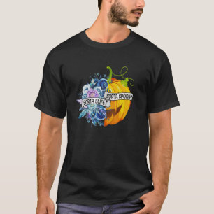 T-shirt Sorta Sweet Sorta Fleurs Éffrayantes Jack O'Lanter