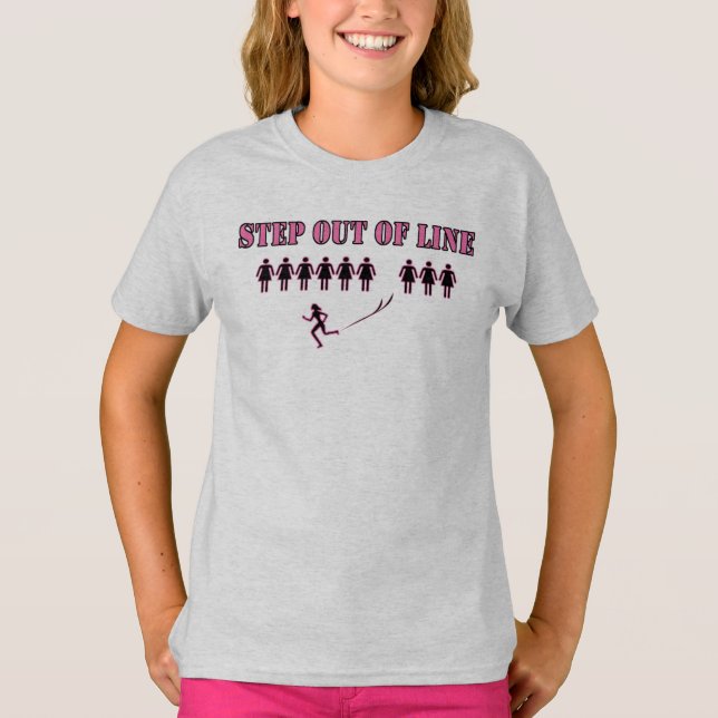 T-shirt Sortez de la ligne (Devant)