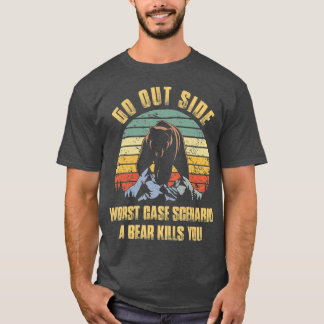 T-shirt Sortez du pire scénario Coque Un ours vous tue