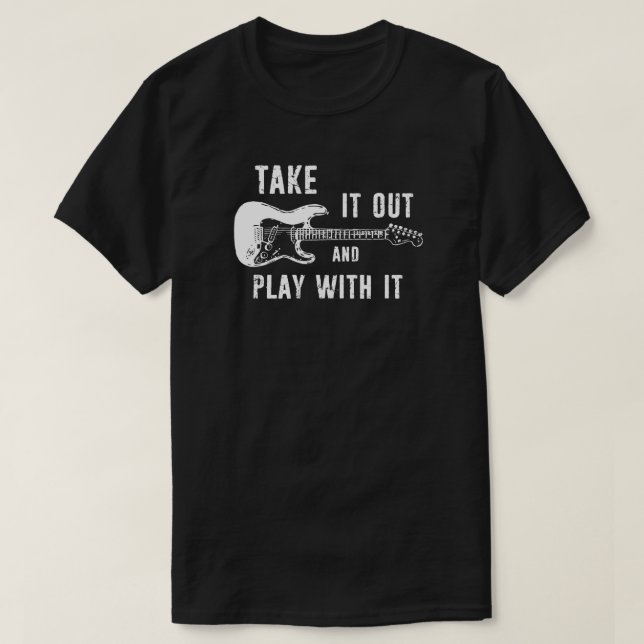 T-shirt Sortez Et Jouez Avec Elle Guitare (Design devant)