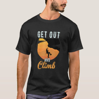 T-shirt Sortez Et Montez L'Escalade De Montagne