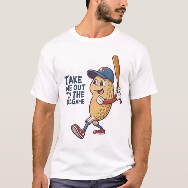 T-shirt Sortez-moi au jeu de ballon : Peanut Basebal (Devant)