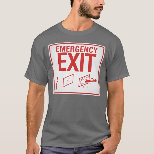 T-shirt Sortie de secours (Devant)